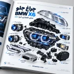 عکس چراغ جلو بی ام و x6