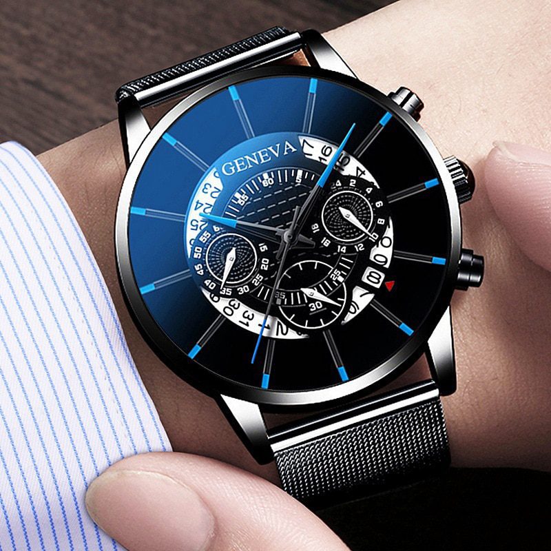 Men-s-Watch-Reloj-Hombre-Relogio-Masculino-Stainless-Steel-Calendar-Quartz-Wristwatch-Men-Sports-Watch-Clock ساعت bmw