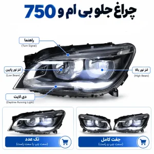 چراغ جلو بی ام و 750